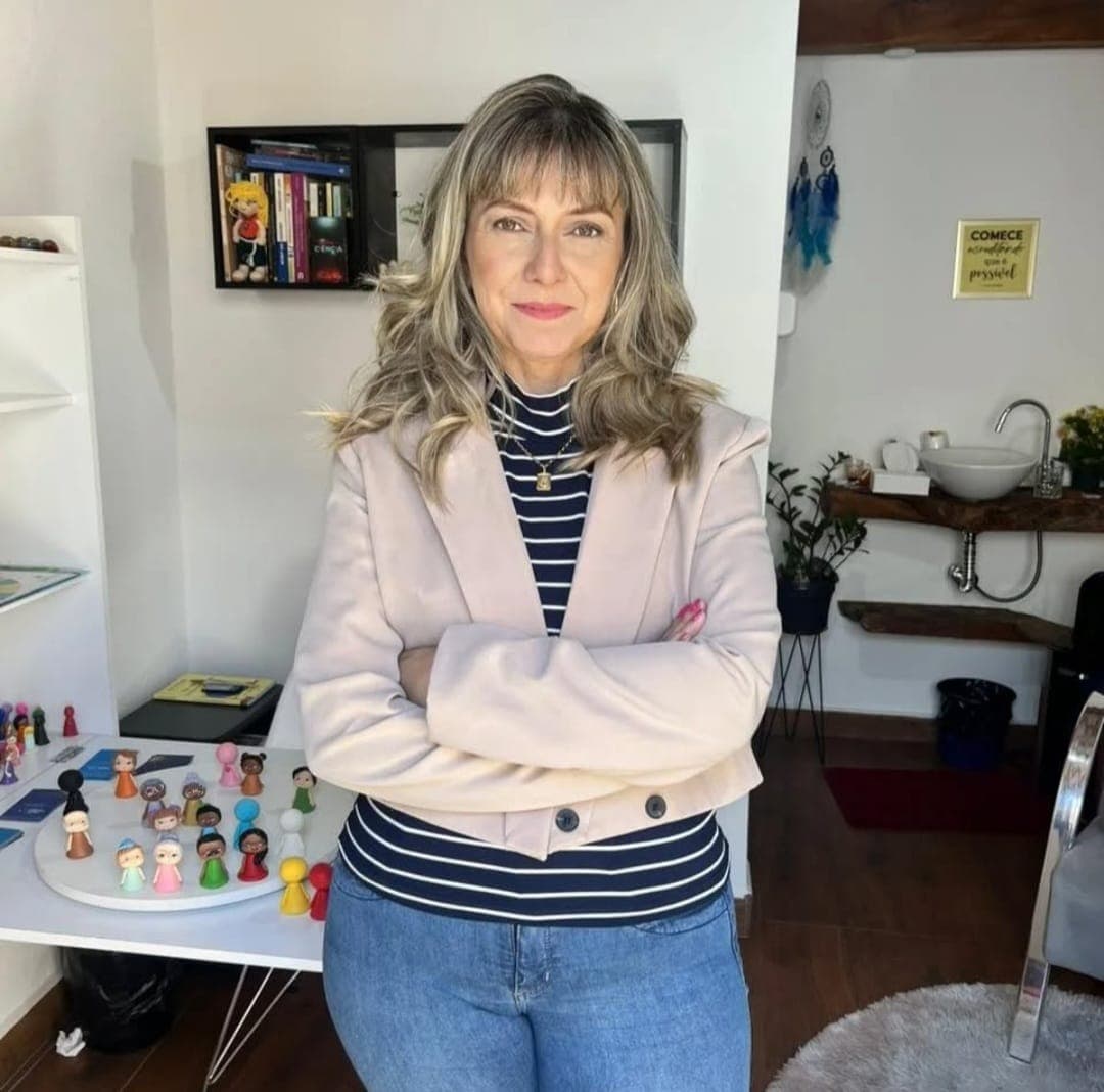 Andreia Lopes em seu espaço de atendimento